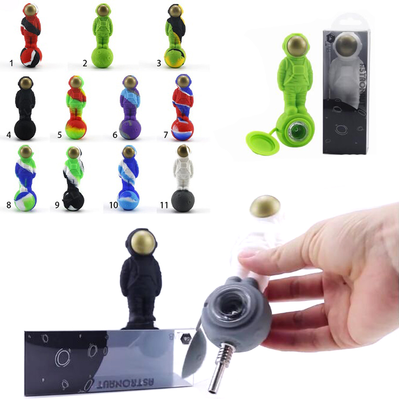 4.9inch 125mm delicate silicone pipe smokinng Astronaut on the Moon Pipes have many color with dab rig nail
4.9inch 125mm delicate silicone pipe smokinng Astronaut on the Moon Pipes have many color with dab rig nail