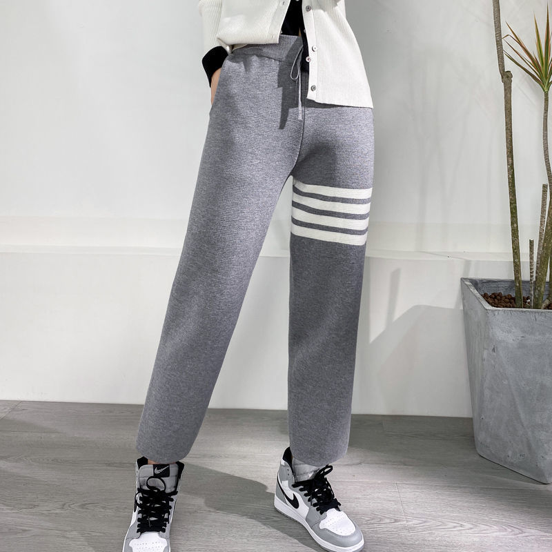 Women's Mens Knitted Pants Browne Autumn and Winter Casual TB Four-bar Thom Trousers Sweatpants, Blue
Women's Mens Knitted Pants Browne Autumn and Winter Casual TB Four-bar Thom Trousers Sweatpants, Blue