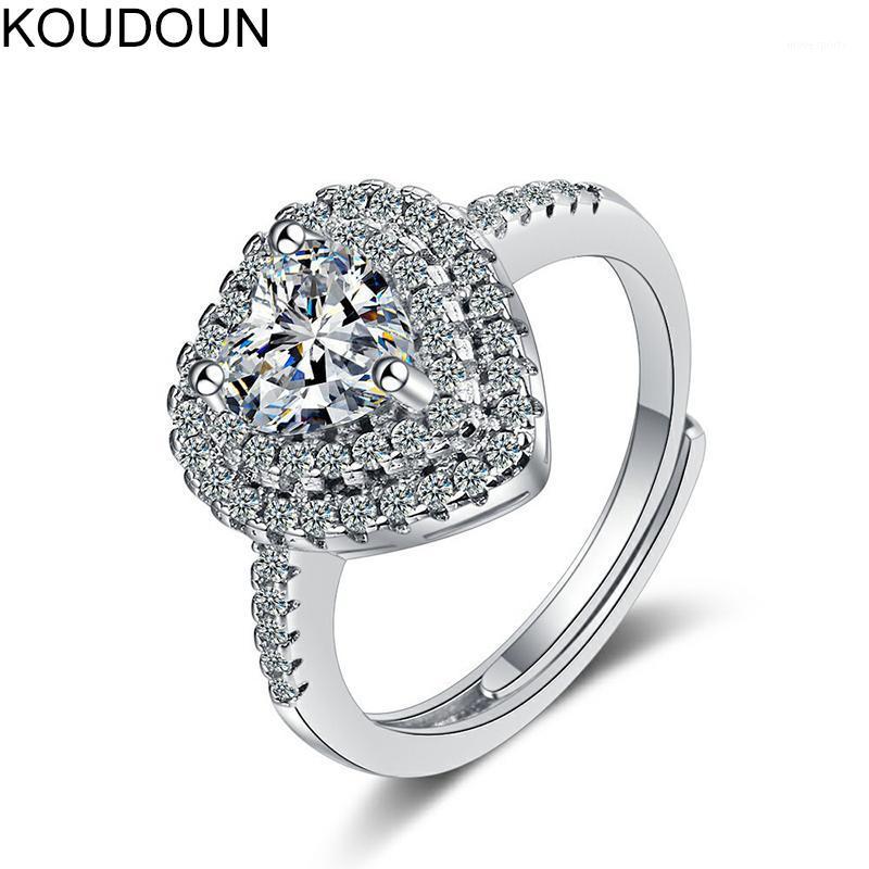 Wedding Rings KOUDOUN Bridal Ring Simple Minimalist Opening With Solitaire Heart CZ Stone Prong Setting Engagement1
Wedding Rings KOUDOUN Bridal Ring Simple Minimalist Opening With Solitaire Heart CZ Stone Prong Setting Engagement1