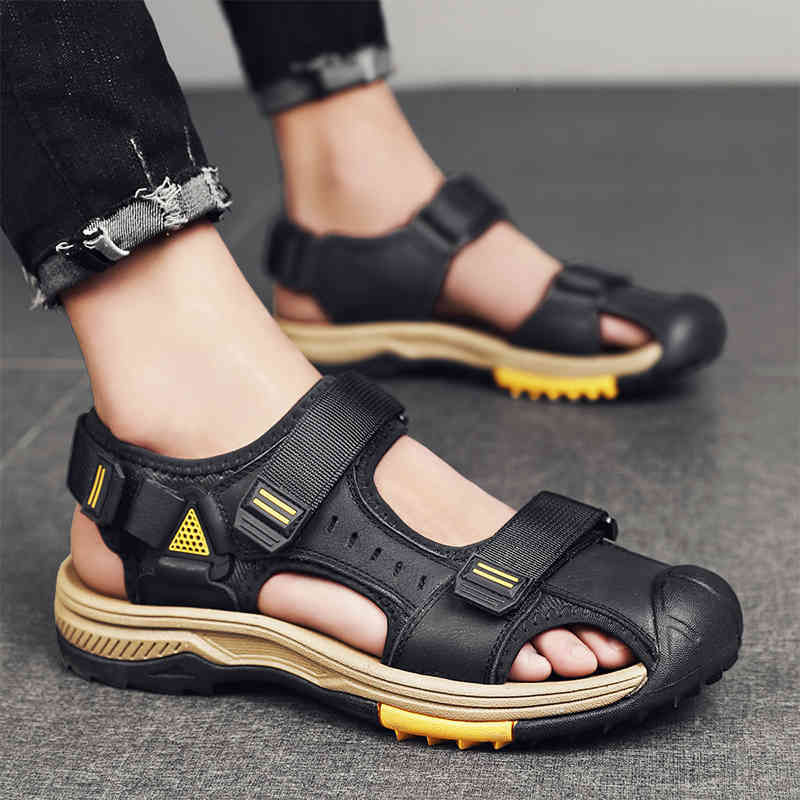 slippers men sandals fashion cowhide leather male summer shoes outdoor beach gladiator for sneakers casual sandalias 3n0g, Black
slippers men sandals fashion cowhide leather male summer shoes outdoor beach gladiator for sneakers casual sandalias 3n0g, Black
