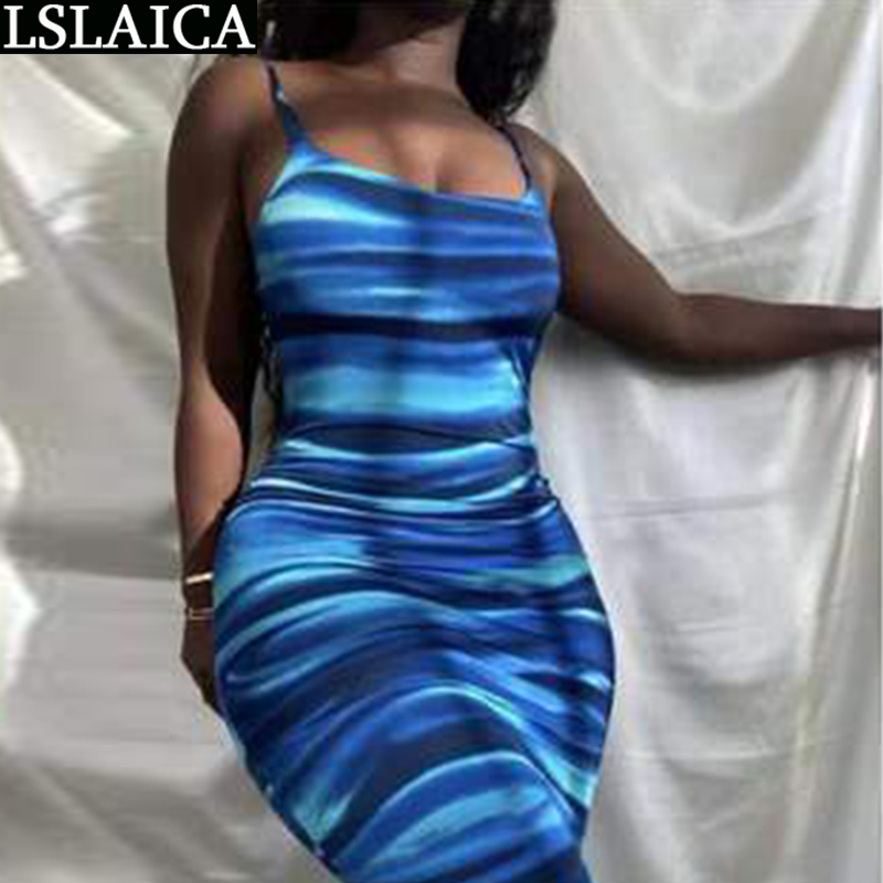Dresses for Women Party Sleeveless Gradient Color Print Backless Dress Woman Spring Summer High Waist Elegant Midi Robe 210520, Blue
Dresses for Women Party Sleeveless Gradient Color Print Backless Dress Woman Spring Summer High Waist Elegant Midi Robe 210520, Blue