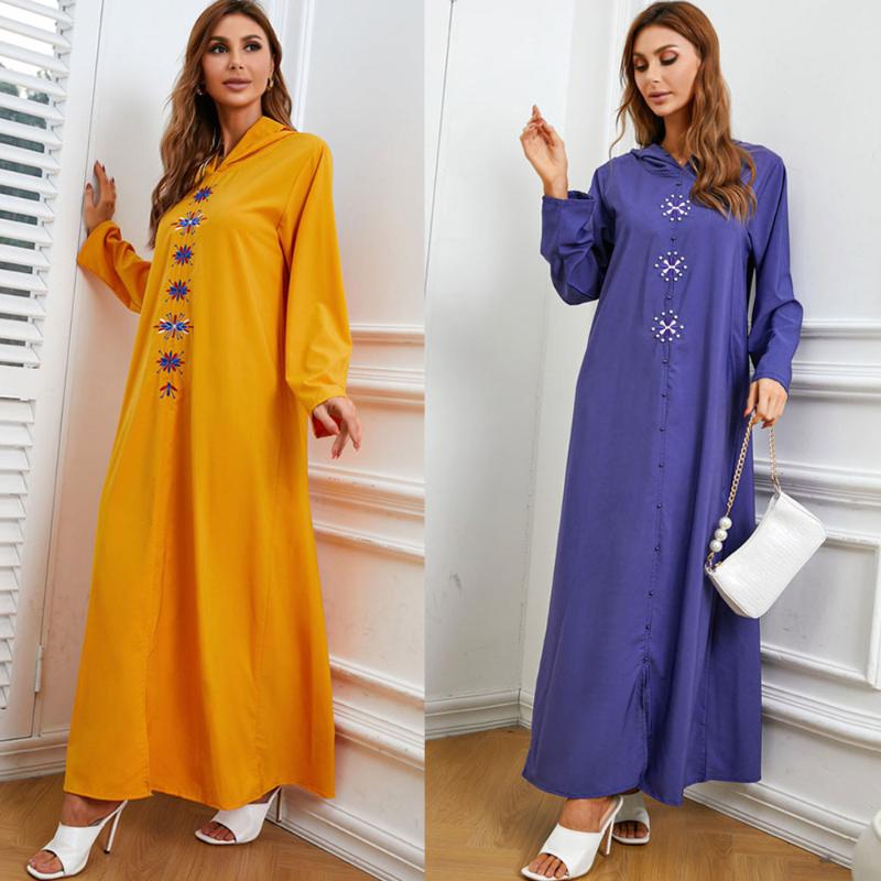 Ethnic Clothing Moroccan Kaftan Dubai Abaya Women Hooded Maxi Dress Embroidery Robe Islamic Arab Gown Caftan Eid Mubarak Djellaba Femme
Ethnic Clothing Moroccan Kaftan Dubai Abaya Women Hooded Maxi Dress Embroidery Robe Islamic Arab Gown Caftan Eid Mubarak Djellaba Femme