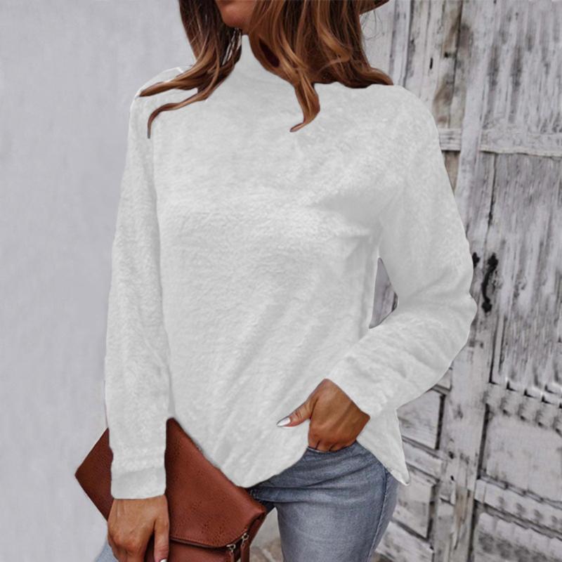 Women's Blouses & Shirts Women Knitted Sweater Blouse Solid Fleece Plush Fur Jersey Long Sleeve Turtleneck Loose Waist Thermal Thick Shirt T, White
Women's Blouses & Shirts Women Knitted Sweater Blouse Solid Fleece Plush Fur Jersey Long Sleeve Turtleneck Loose Waist Thermal Thick Shirt T, White