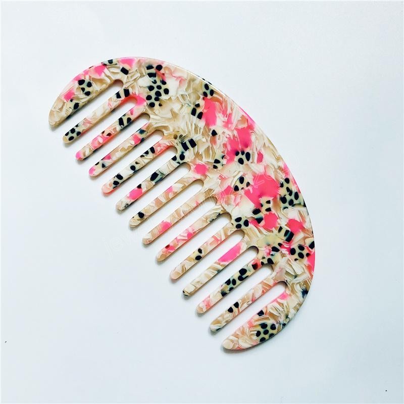 Korean Tortoise Shell Acetate Hair Combs Hairdressing Comb Brush For Women Girls Hair Styling Tool