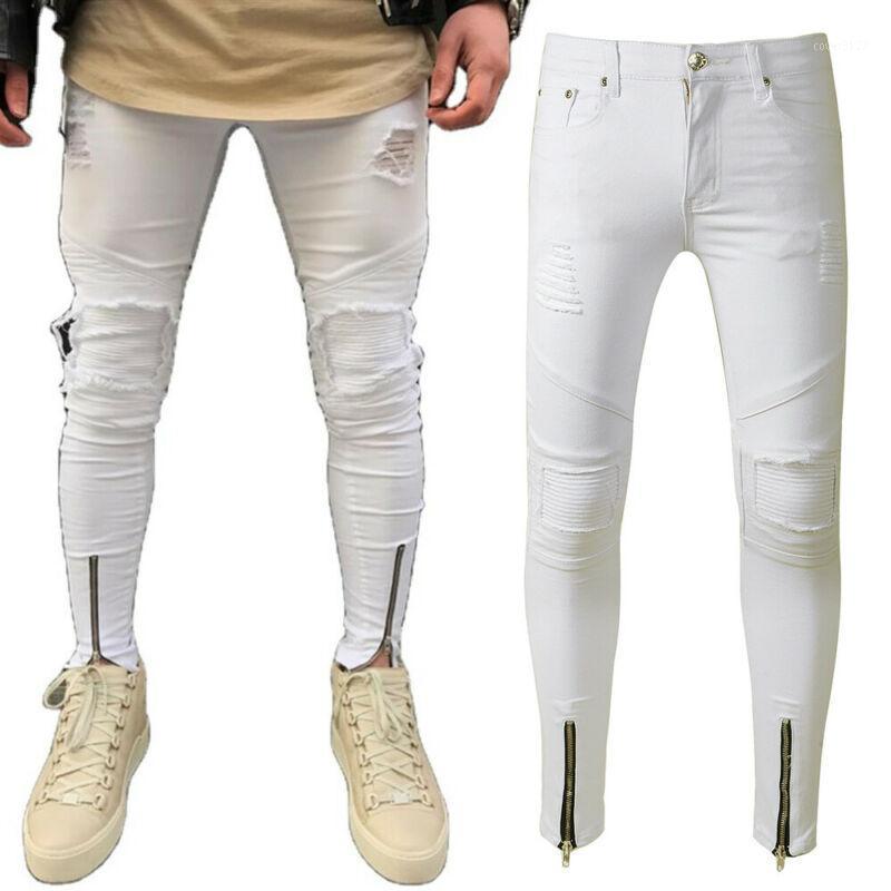 Men's Jeans Mens Skinny White Slim Fit Ripped Long Pants Distressed Zippered Trouser Hole Fashion Clothes, Blue
Men's Jeans Mens Skinny White Slim Fit Ripped Long Pants Distressed Zippered Trouser Hole Fashion Clothes, Blue