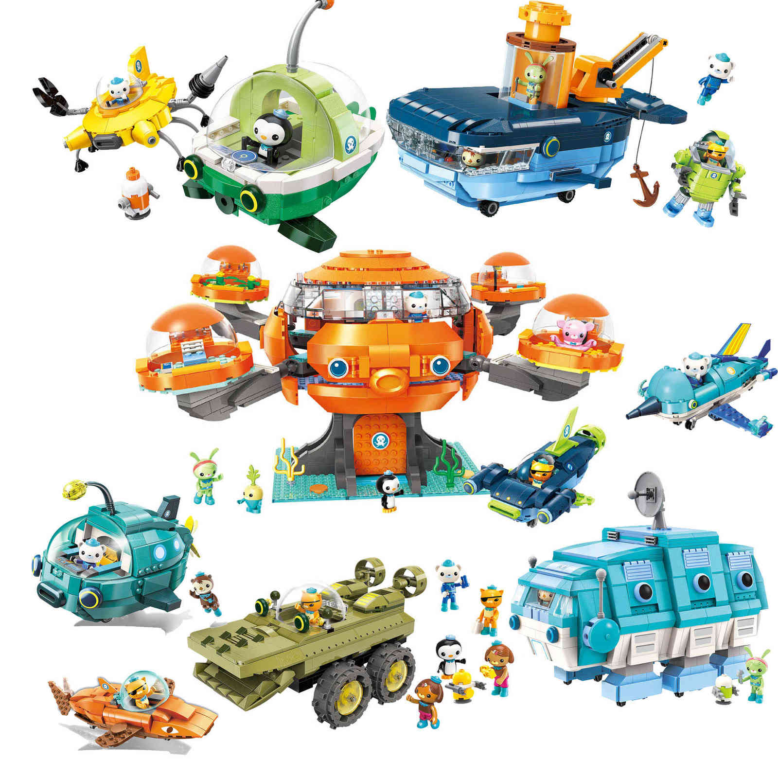 Octonauts Building Block Octopod Gup Submarine Boat Oct-Pod with GUP-C GUP-E GUP-D GUP-K GUP-I Brick set for Children GiftPSMN
Octonauts Building Block Octopod Gup Submarine Boat Oct-Pod with GUP-C GUP-E GUP-D GUP-K GUP-I Brick set for Children GiftPSMN