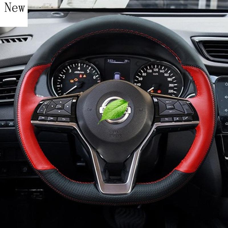 High-quality Hand-Stitched Leather Car Steering Wheel Cover Set For X-TRAIL Qashqai Bluebird Sylphy Kicks Teana Tiida Covers
High-quality Hand-Stitched Leather Car Steering Wheel Cover Set For X-TRAIL Qashqai Bluebird Sylphy Kicks Teana Tiida Covers