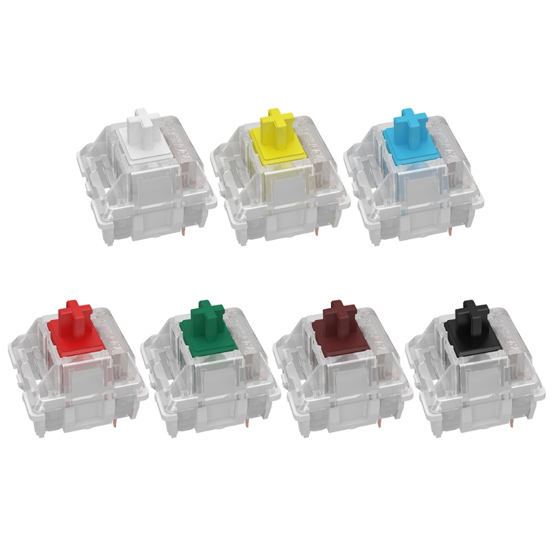 Gateron 3Pin Switches black red brown blue clear green yellow SMD LED Gateron Switch for Mechanical Keyboard fit MX GK61