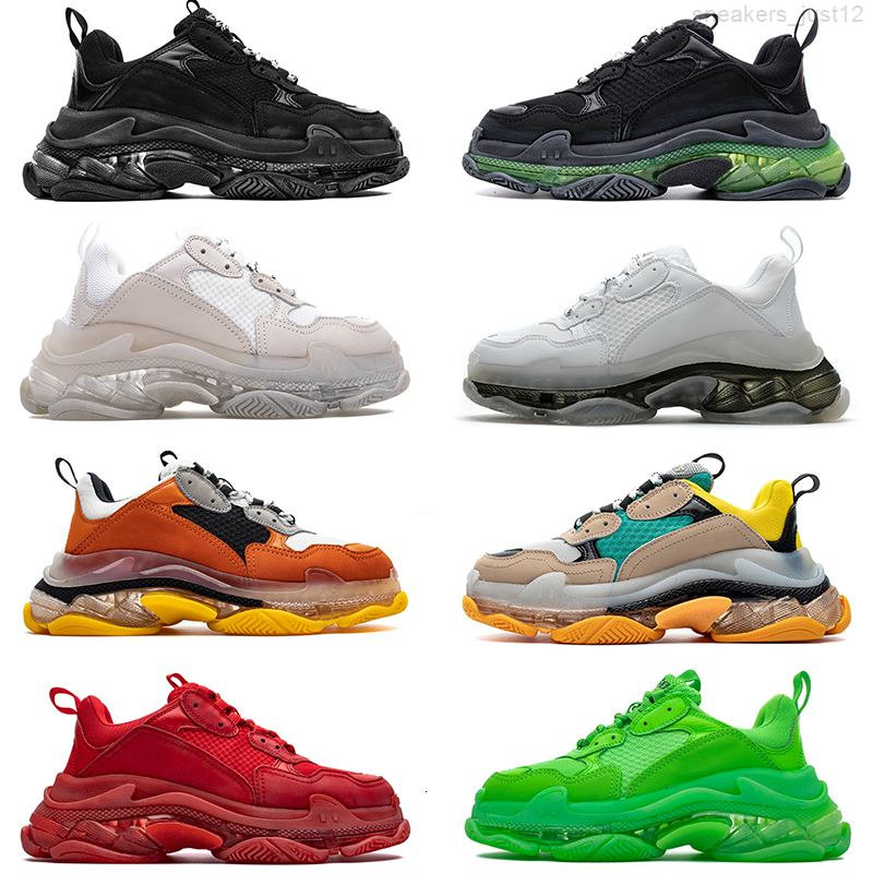 New Quality Platform S Luxurys Dad Crystal Bottom 17FW Designers Casual Shoes Triple Black White Green Flat Mens Womens Sneakers
New Quality Platform S Luxurys Dad Crystal Bottom 17FW Designers Casual Shoes Triple Black White Green Flat Mens Womens Sneakers