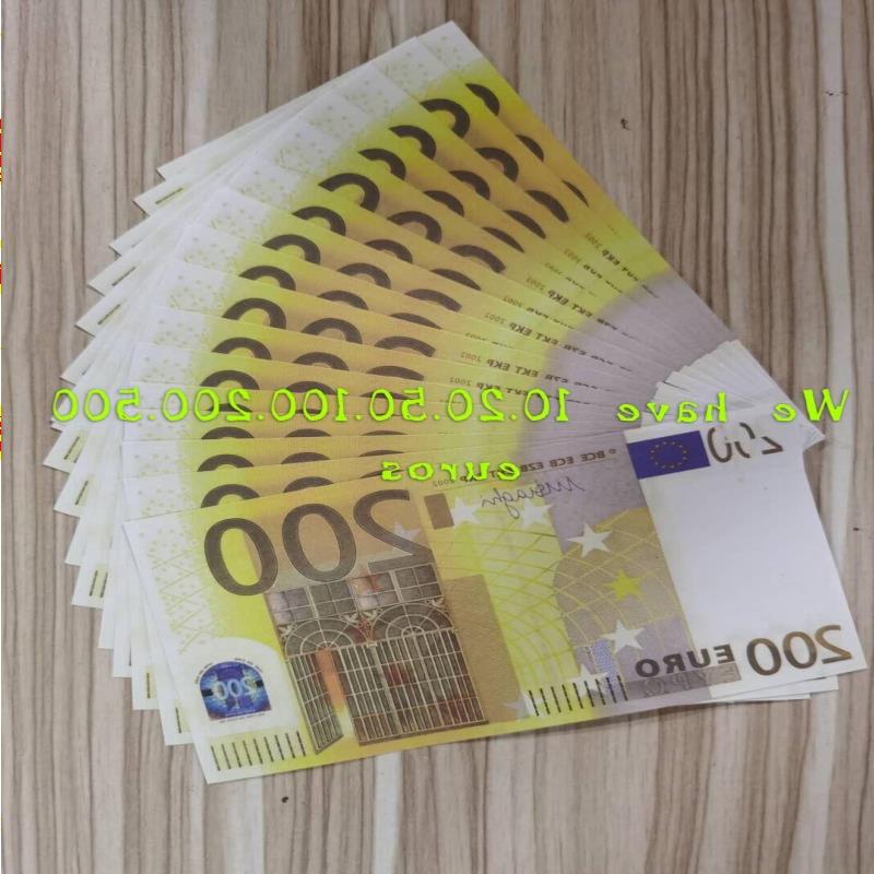 Movie For 200Euros Prop Bank Money Nightclub Realistic Play Note Copy Most Collection Business Paper Fake 30 Adlvq от DHgate WW