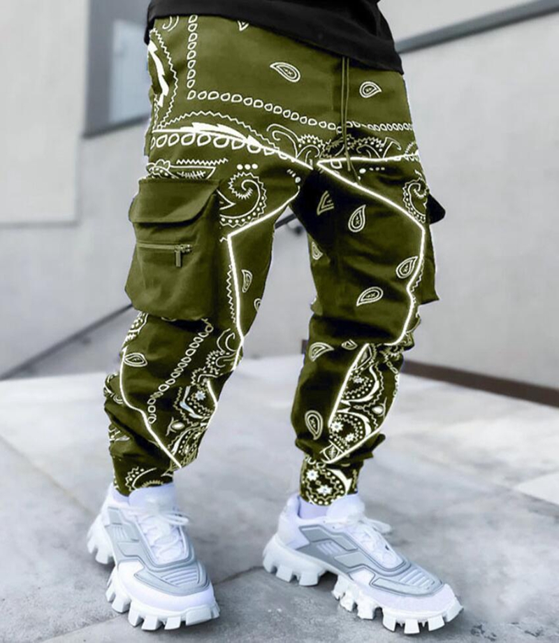 

Designer Multi Pocket Cargo Pants Men Trousers Reflective Track Pant Streetwear Hip Hop Casual Joggers Harajuku Mens Pantalones Spring Autumn Fashion Sweatpants, Extra fee (are not sold separat)