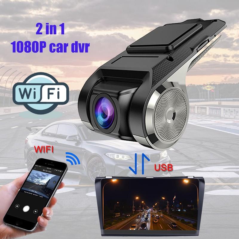 1080p hd car dvr video recorder wifi android usb hidden night vision car camera 170 wide angle dash cam gsensor drive dashcam