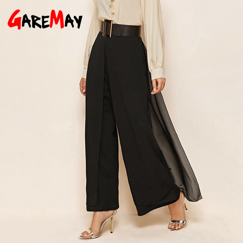 Women's Summer Pants Loose Breeches High Waisted Knee-Length White Casual Oversize Wide Leg Trousers for Women 210428