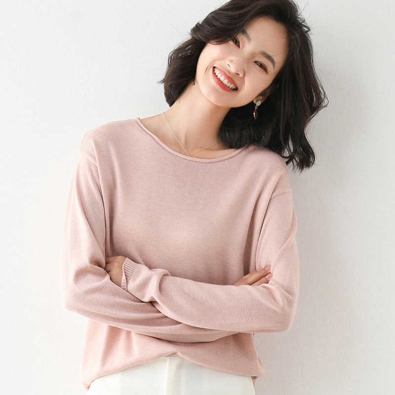 adohon woman winter 100% Cashmere sweaters and autumn knitted Pullovers High Quality Warm Female thickening O-neck 210812
