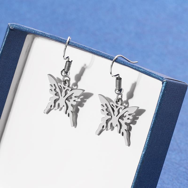 Dangle & Chandelier Stainless Steel Butterfly Earrings Cute Lovely Animal Drop Fashion Women Girl's Accessories Jewelry
Dangle & Chandelier Stainless Steel Butterfly Earrings Cute Lovely Animal Drop Fashion Women Girl's Accessories Jewelry