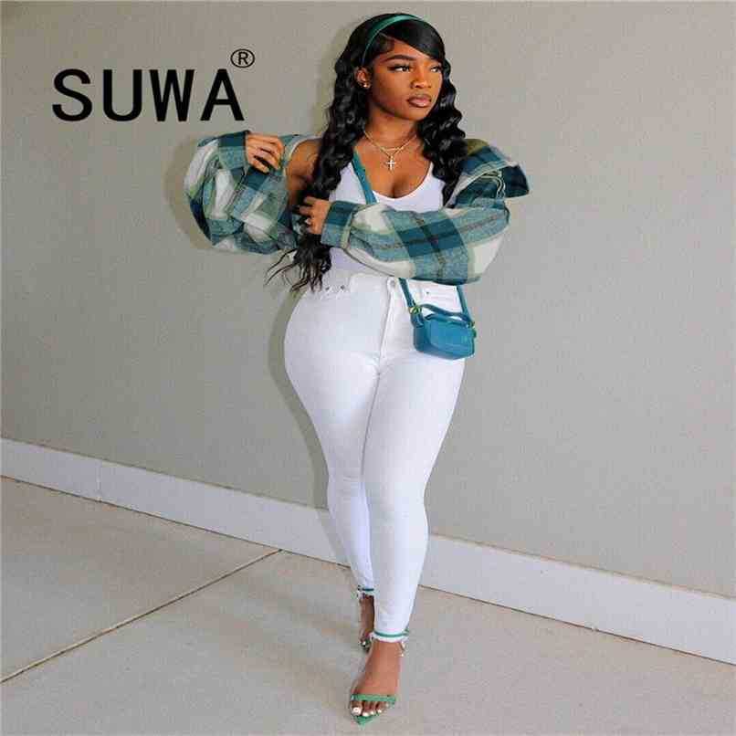 Vintage Casual Loose BF Style Long Sleeve Women Coats And Jackets Autumn Winter Plaid Printed Bomber Top Cool Girl Streetwear 210525, Multi
Vintage Casual Loose BF Style Long Sleeve Women Coats And Jackets Autumn Winter Plaid Printed Bomber Top Cool Girl Streetwear 210525, Multi