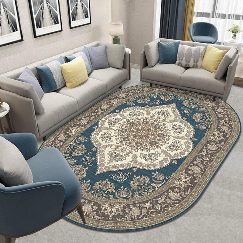 Carpets American Style Retro Oval Rug Carpet For Home Living Room Big Size Bedroom Kitchen Dining Table Round Non-Slip Mat
Carpets American Style Retro Oval Rug Carpet For Home Living Room Big Size Bedroom Kitchen Dining Table Round Non-Slip Mat