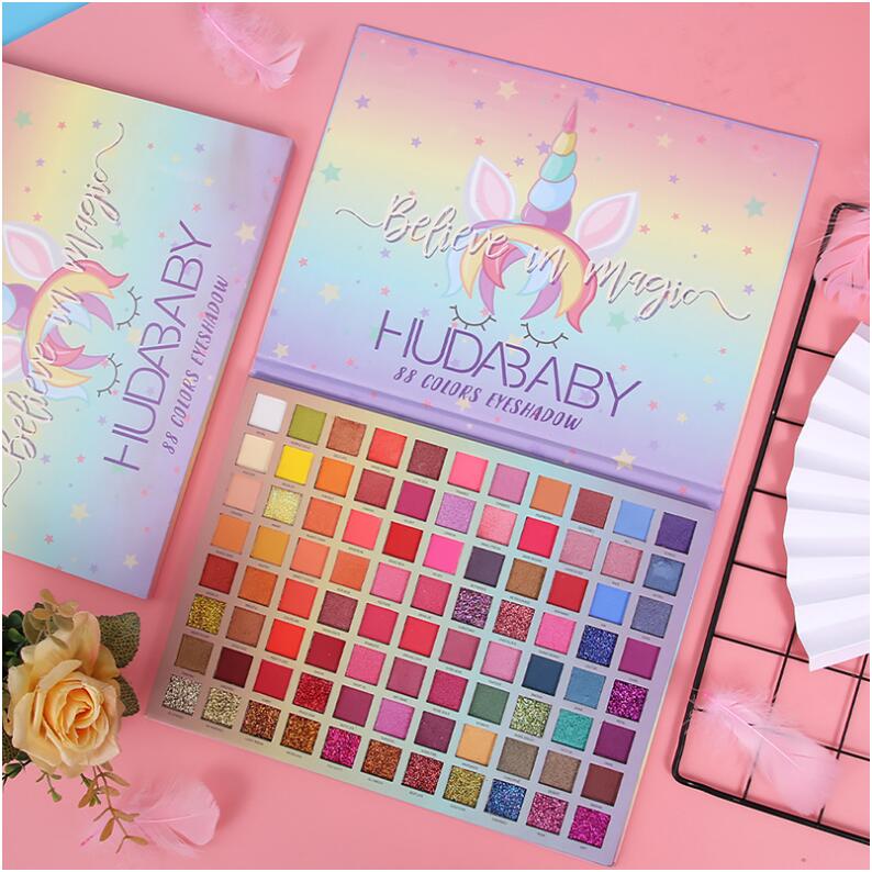 Huda Baby Beauty High Pigmented Eyeshadow Palette, 88 Colors Large Rainbow Eye Shadow Professional Long Lasting Waterproof Mermaid And Magic Exotic Pop Palette, Customize
Huda Baby Beauty High Pigmented Eyeshadow Palette, 88 Colors Large Rainbow Eye Shadow Professional Long Lasting Waterproof Mermaid And Magic Exotic Pop Palette, Customize