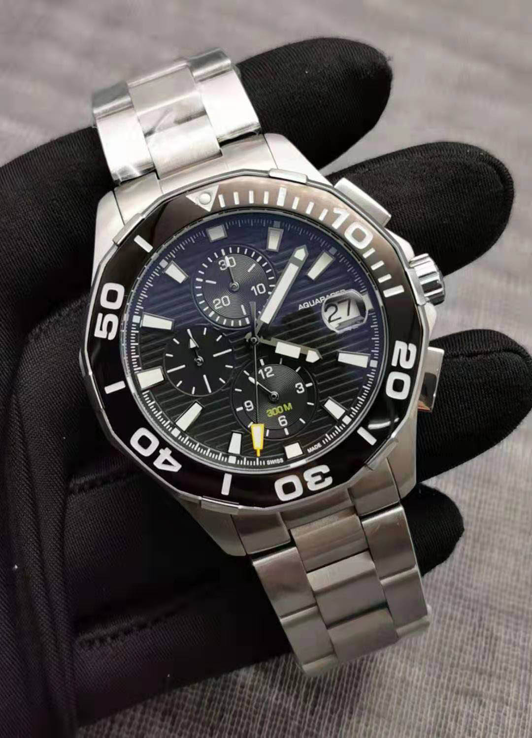 2021 Top 41mm Aquaracer Mens Quartz Tag Watch Stainless Steel Band Wristwatch All Dials Work, Slivery;brown
2021 Top 41mm Aquaracer Mens Quartz Tag Watch Stainless Steel Band Wristwatch All Dials Work, Slivery;brown