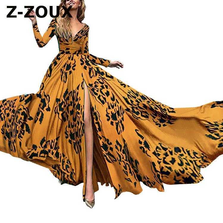 Women Dress V-neck Split Long Sleeve Vintage Sexy Dresses Plus Size Summer Clothes Fashion 210524, Ylleow
Women Dress V-neck Split Long Sleeve Vintage Sexy Dresses Plus Size Summer Clothes Fashion 210524, Ylleow