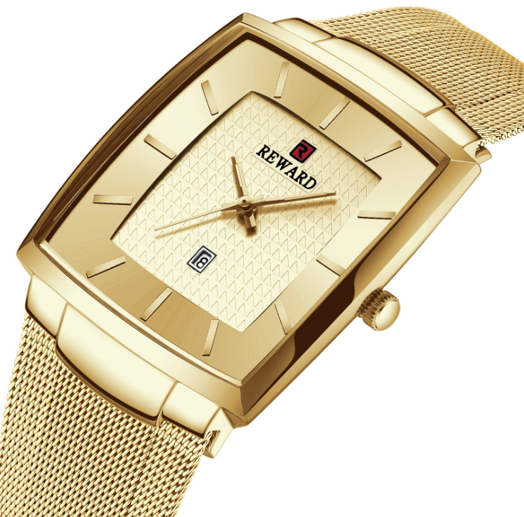 Luxury Reward 48*37mm Diameter Dial Simple Fashion Quartz Mens Watch Calendar Comfortable Steel Mesh Belt 6MM Ultra Thin Gentlemen Watches
Luxury Reward 48*37mm Diameter Dial Simple Fashion Quartz Mens Watch Calendar Comfortable Steel Mesh Belt 6MM Ultra Thin Gentlemen Watches