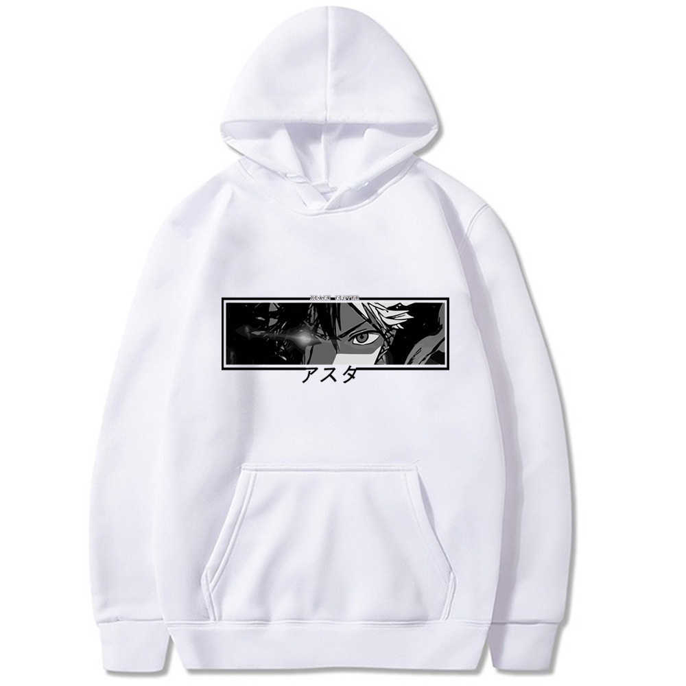 Japan Anime Black Clover Print Men's Hoodies Sweatshirt Harajuku Asta Eyes Print Streetwear Hoody Fashion Women Men Casual Top Y0804