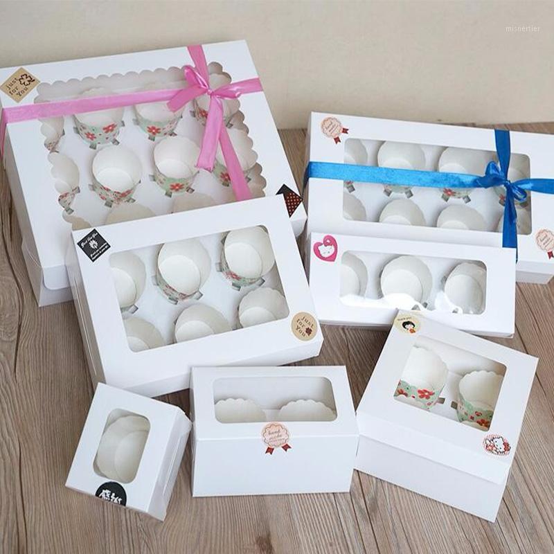 Gift Wrap 10pcs White Kraft Paper Box With Window 1/2/3/4/6/8/12 Hole Cupcake Insert Small/Large Cake Packing Muffin Cardboard
Gift Wrap 10pcs White Kraft Paper Box With Window 1/2/3/4/6/8/12 Hole Cupcake Insert Small/Large Cake Packing Muffin Cardboard