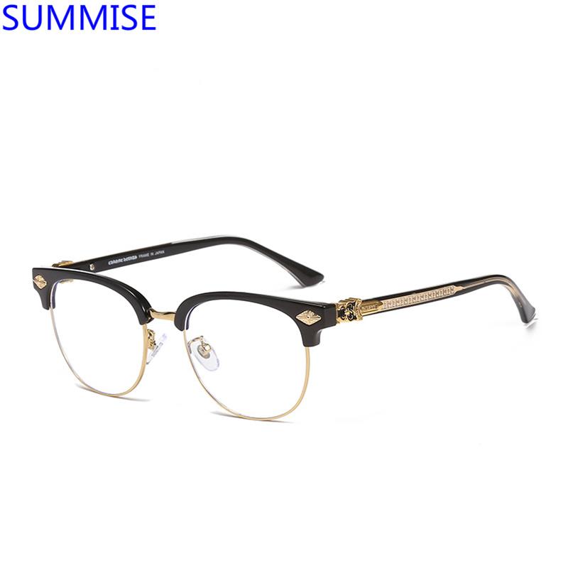 Fashion Sunglasses Frames SUMMISE Chrome Heart Style Glasses Frame Prescription Myopia Eyeglasses Men Women Customize Optical Top Quality
Fashion Sunglasses Frames SUMMISE Chrome Heart Style Glasses Frame Prescription Myopia Eyeglasses Men Women Customize Optical Top Quality
