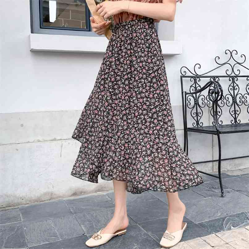Fashion women's skirts summer large size retro forest small fresh floral high waist A-line chiffon skirt 210520, The picture color
Fashion women's skirts summer large size retro forest small fresh floral high waist A-line chiffon skirt 210520, The picture color