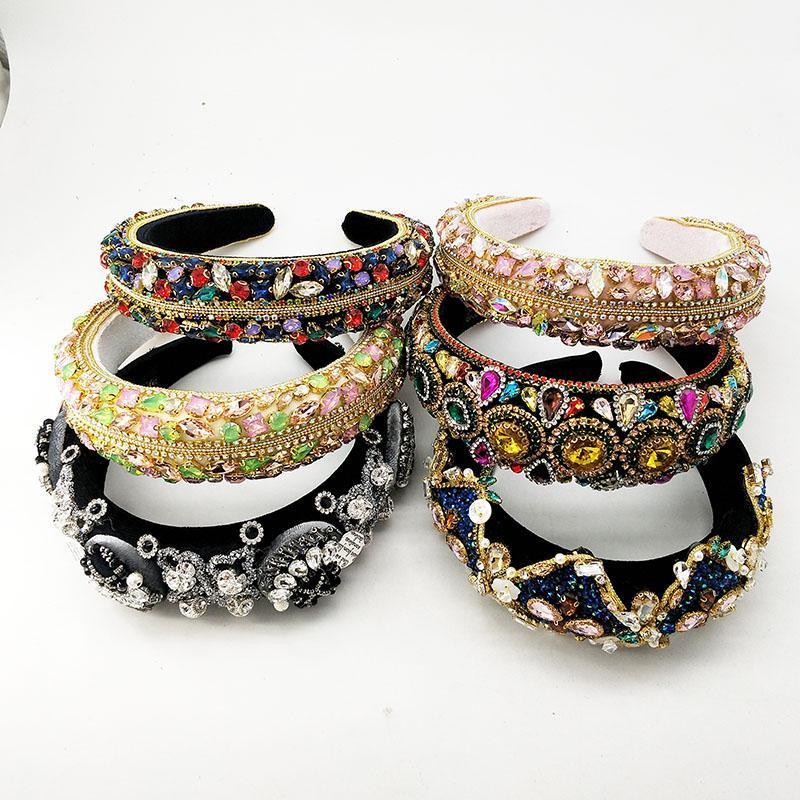 Hair Clips & Barrettes Colorful Rhinestones, Inlaid With A Sponge,Rhinestones, European And American Baroque Headband, Wide Crystal, Headban, Golden;silver
Hair Clips & Barrettes Colorful Rhinestones, Inlaid With A Sponge,Rhinestones, European And American Baroque Headband, Wide Crystal, Headban, Golden;silver