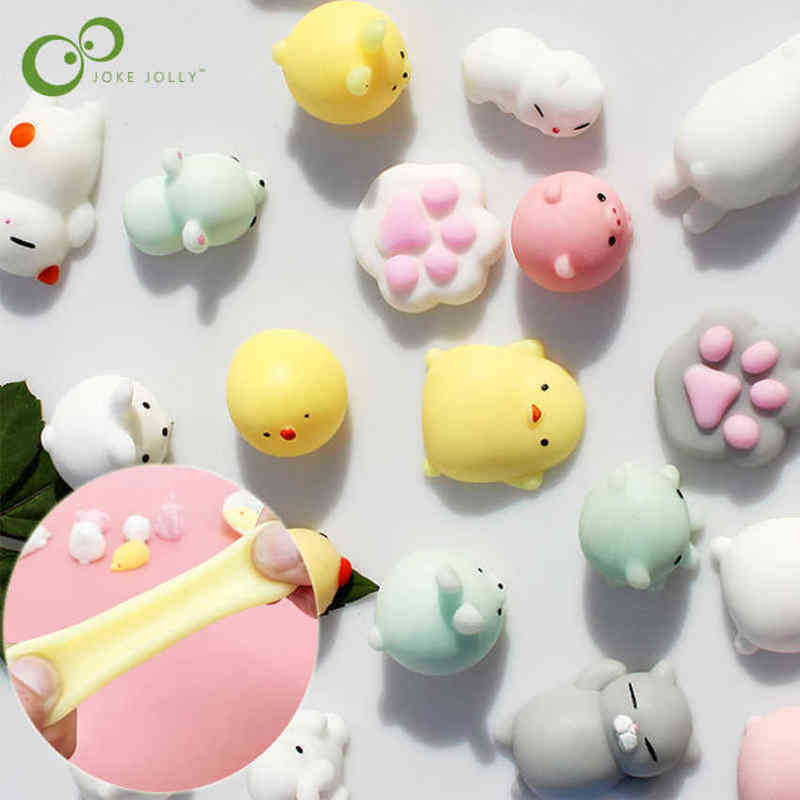 

10Pcs All Different Cute Mochi Squishy Cat Slow Rising Squeeze Healing Fun Kids Kawaii Adult Toy Strs Reliever Decor GYH, Random 10 pcs