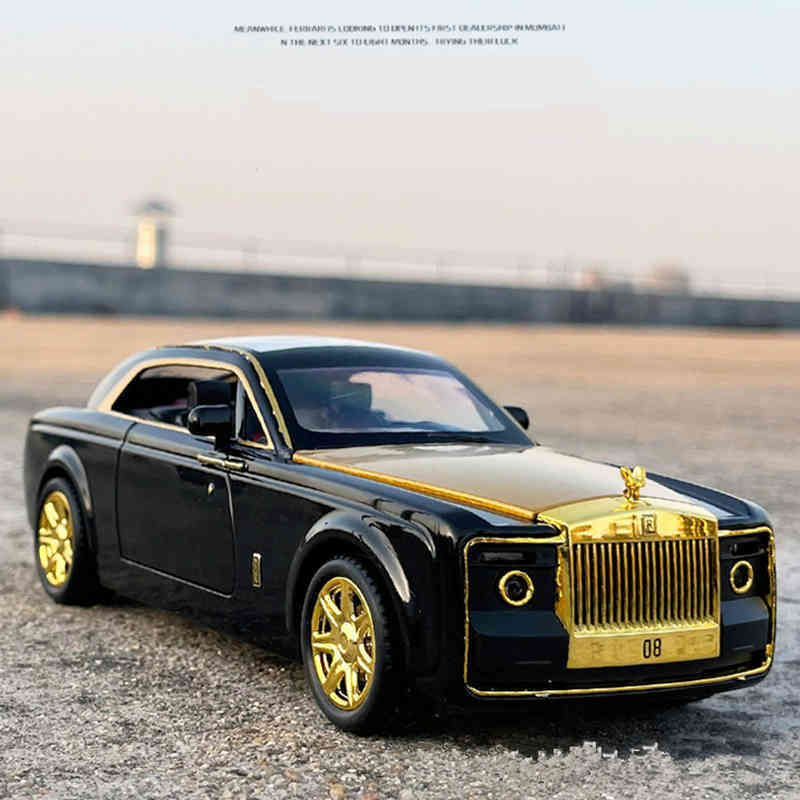 Rolls Royce sweptail luxury alloy scale 1:24, metal toy car, simulated collection, children's gifts
Rolls Royce sweptail luxury alloy scale 1:24, metal toy car, simulated collection, children's gifts
