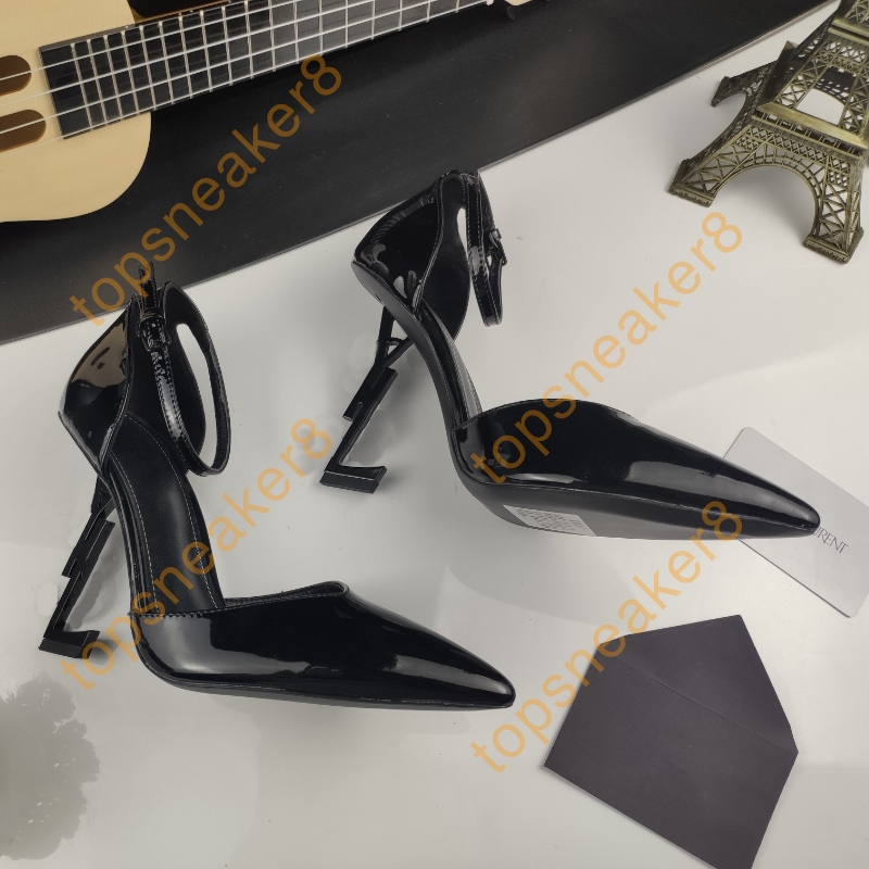 Women Paris Dress Shoes Luxurys Designers High-heeled Gold Black Golden Red Bottom 10cm Heels, Women dress shoes