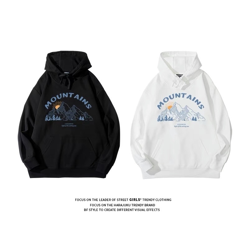 35% cotton American early autumn sweater design feeling thin hooded top women's loose BF lazy style, White
35% cotton American early autumn sweater design feeling thin hooded top women's loose BF lazy style, White