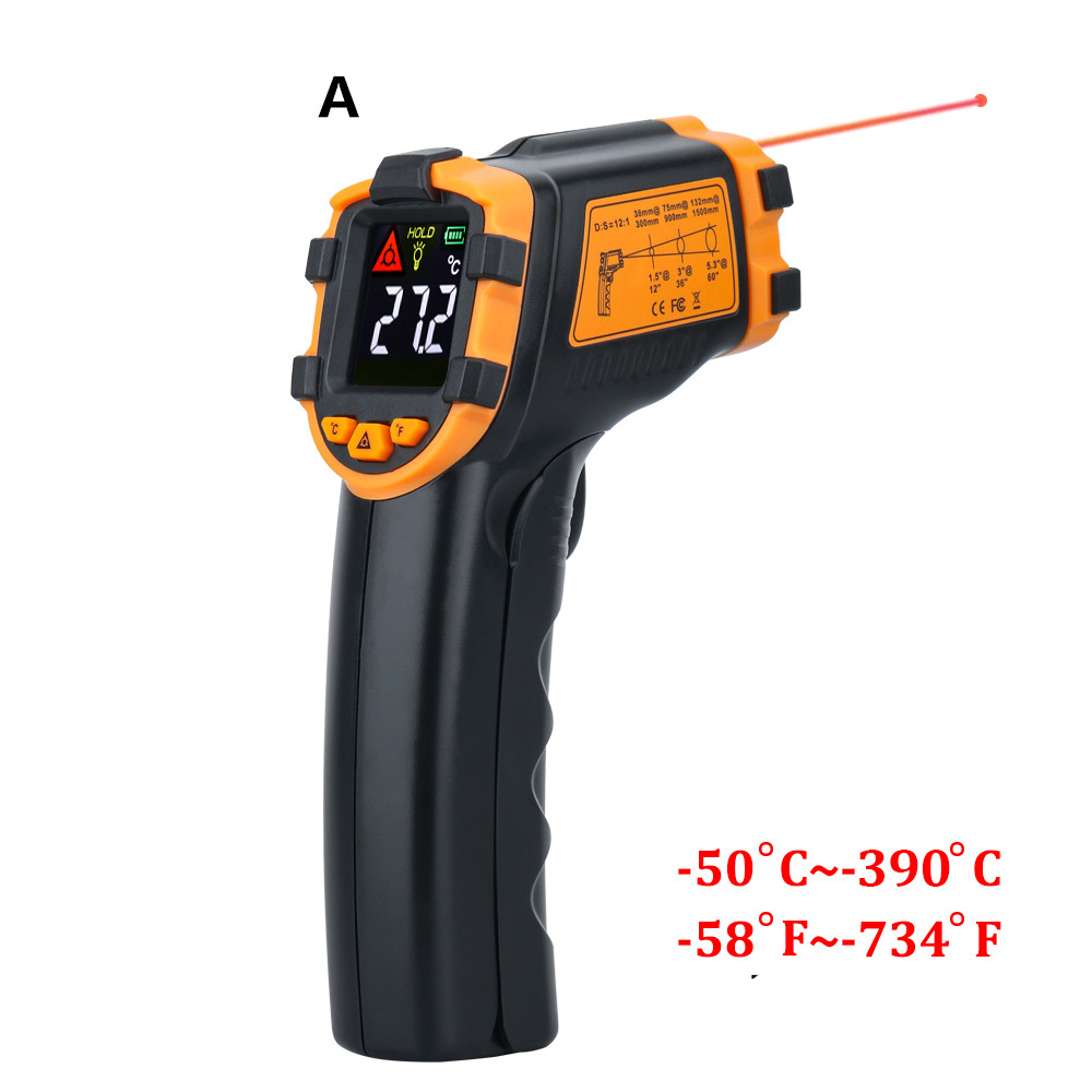 Temperature Instruments Digital Infrared Thermometer Laser Temperature Meter Non-contact Pyrometer Imager Hygrometer IR Color LCD Light Alarm
Temperature Instruments Digital Infrared Thermometer Laser Temperature Meter Non-contact Pyrometer Imager Hygrometer IR Color LCD Light Alarm