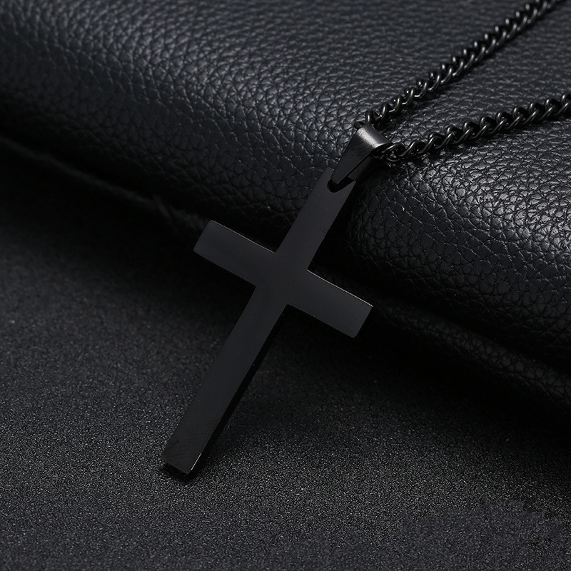 Meteal Alloy Christian Cross Necklace For Men Jesus Necklaces Religious Jewelry Gift for Man Male Factory Direct Wholesale