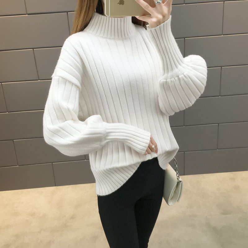 Wholesale- Lace up solid knitted Autumn Sweaters women Flare sleeve v-neck casual loose sweaters and pullovers knitting womens jumpers от DHgate WW