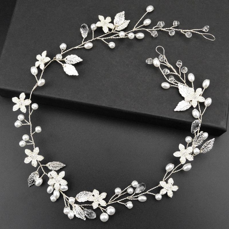 Hair Clips & Barrettes Silver Leaf Pearl Bride Headband Ladies Flower Chain Wedding Accessories Fashion Handmade Crystal Head Jewelry, Golden;silver
Hair Clips & Barrettes Silver Leaf Pearl Bride Headband Ladies Flower Chain Wedding Accessories Fashion Handmade Crystal Head Jewelry, Golden;silver