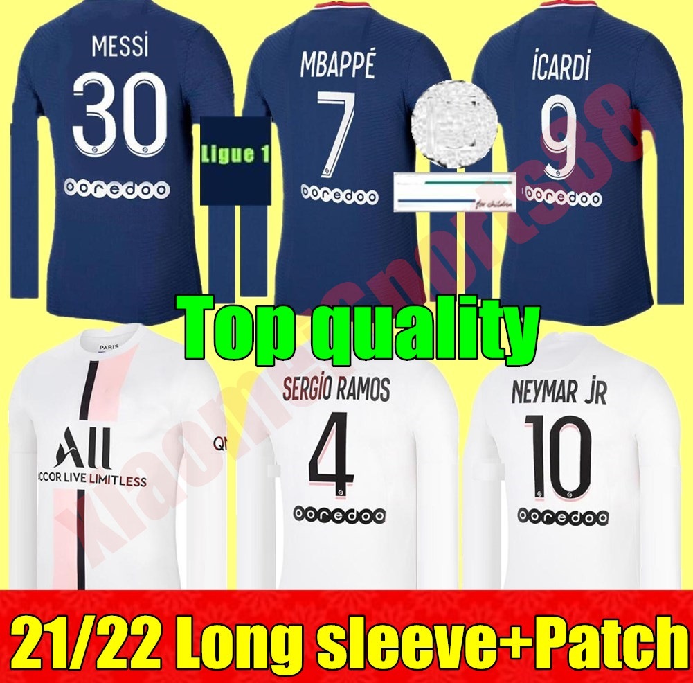 Paris 21 22 Long sleeve adult kits soccer Jerseys psgMaillots football 2021 2022 MESSI SERGIO RAMOS MBAPPE ICARDI NEYMAR shirt JR Men kit sets maillot de foot, Away
Paris 21 22 Long sleeve adult kits soccer Jerseys psgMaillots football 2021 2022 MESSI SERGIO RAMOS MBAPPE ICARDI NEYMAR shirt JR Men kit sets maillot de foot, Away