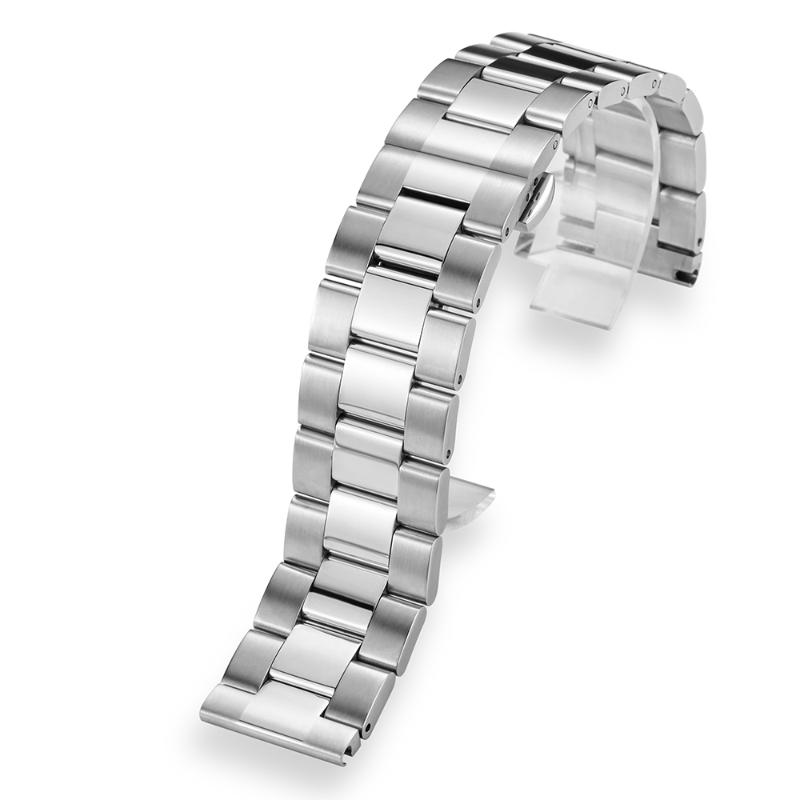 Watch Bands Luxury High Quality Steel Band Hidden Safety Clasp Light Silver Durable Watches Strap Men For Women
Watch Bands Luxury High Quality Steel Band Hidden Safety Clasp Light Silver Durable Watches Strap Men For Women