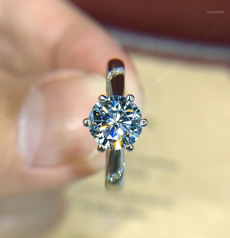 Cluster Rings Fashion Luxury 100% Real 925 Solid Silver 6mm 1.0ct Zirconia Diamond 6 Prongs Solitaire Engagement Wedding Ring For Women, Golden;silver
Cluster Rings Fashion Luxury 100% Real 925 Solid Silver 6mm 1.0ct Zirconia Diamond 6 Prongs Solitaire Engagement Wedding Ring For Women, Golden;silver