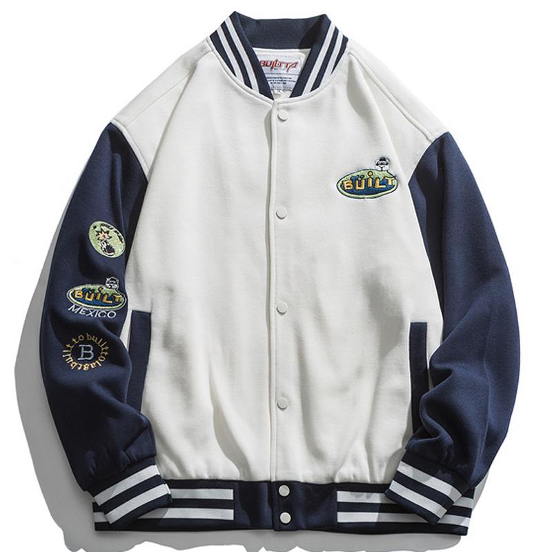 Men's Jackets Men Letter Embroidery Varsity Coats Harajuku Patchwork Baseball Jacket Unisex Oversized V-neck Streetwear Couple Tops
Men's Jackets Men Letter Embroidery Varsity Coats Harajuku Patchwork Baseball Jacket Unisex Oversized V-neck Streetwear Couple Tops