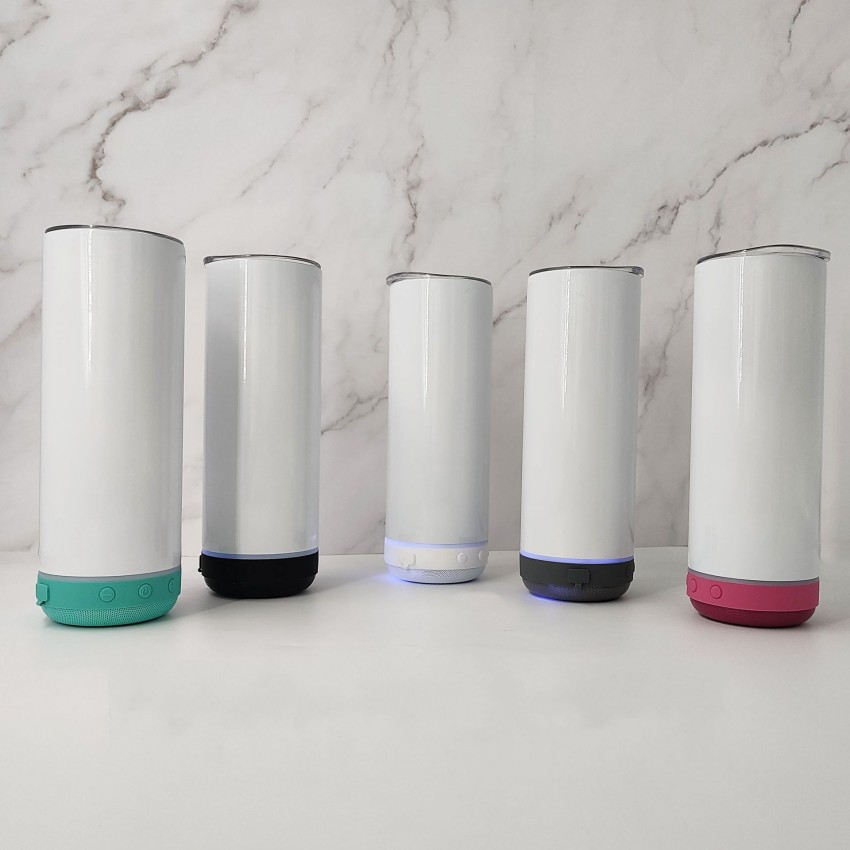 US STIOCK! 20oz Sublimation Straight Bluetooth Tumblers with Smart Wireless Creative Music Speaker Stainless Steel Waterproof Cup Double Wall Insulated Bottle B4, White
US STIOCK! 20oz Sublimation Straight Bluetooth Tumblers with Smart Wireless Creative Music Speaker Stainless Steel Waterproof Cup Double Wall Insulated Bottle B4, White