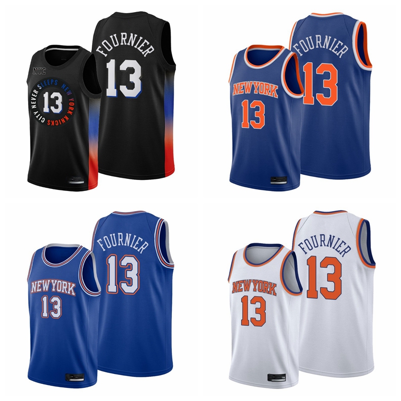 New YorkKnicksMen Basketball Evan Fournier 13 2021 Trade Black Edition City Jersey, Color1
New YorkKnicksMen Basketball Evan Fournier 13 2021 Trade Black Edition City Jersey, Color1