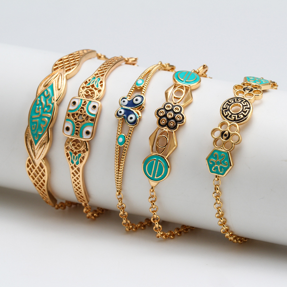 S2490 Fashion Jewelry Glaze Geometric Evil Eye Bangle Bracelets Blue Eyes Chain Bracelet
S2490 Fashion Jewelry Glaze Geometric Evil Eye Bangle Bracelets Blue Eyes Chain Bracelet