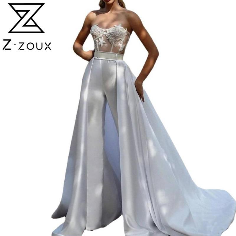 Women Jumpsuit Temperament Rompers Womens Strapless Sleeveless Lace Stitching Fake Two Ladies Plus Size 210524, White
Women Jumpsuit Temperament Rompers Womens Strapless Sleeveless Lace Stitching Fake Two Ladies Plus Size 210524, White