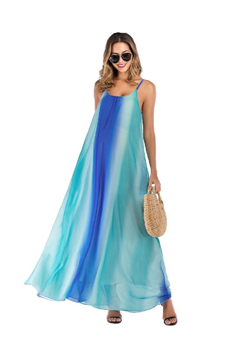 Maternity Dresses Summer Fashion Personality Comfortable Gradient Chiffon Suspenders Beach Skirt Explosion Models Pregnant Women Dress, Blue
Maternity Dresses Summer Fashion Personality Comfortable Gradient Chiffon Suspenders Beach Skirt Explosion Models Pregnant Women Dress, Blue