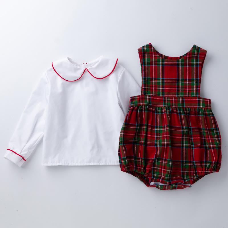 Clothing Sets Autumn Baby Climbing Clothes Plaid Long Sleeve T-shirt Bodysuit 2-piece Set Christmas Toddler Boy, White
Clothing Sets Autumn Baby Climbing Clothes Plaid Long Sleeve T-shirt Bodysuit 2-piece Set Christmas Toddler Boy, White