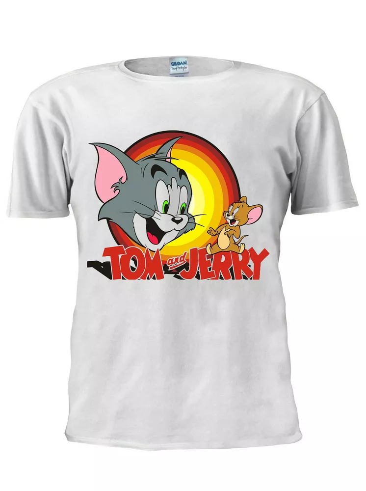 tom and jerry cartoon cat mice tee t shirt men women london trendy m670, White;black
tom and jerry cartoon cat mice tee t shirt men women london trendy m670, White;black