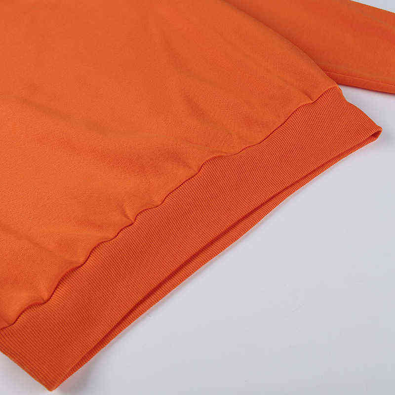 FashionWinter Shoulder Pad Street Outwear Hoodies Candy Lady Fleece Hoodie Long Sleeve Warm Women Sweatshirts G2096 211109